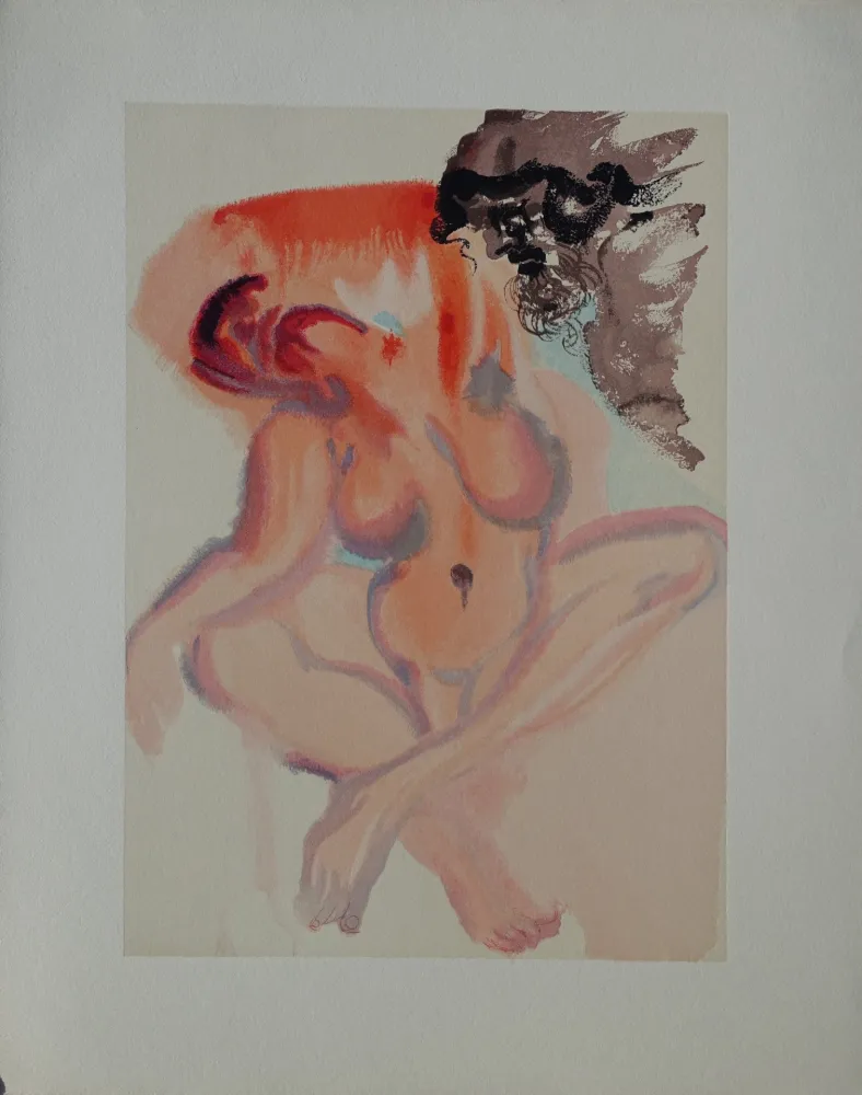 木版 Dali - Divine Comédie, Purgatoire 3, Les indolents