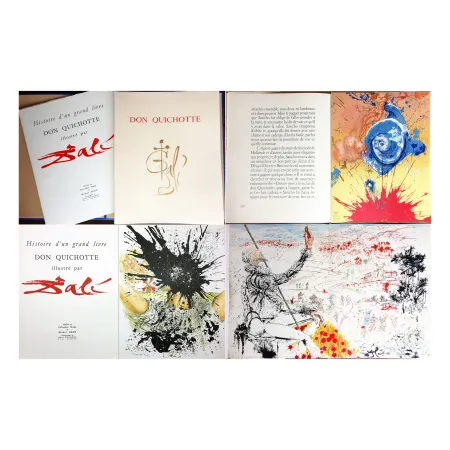 挿絵入り本 Dali - DON QUICHOTTE DE LA MANCHE (Cervantès). Ex. avec la rare planche supplémentaire (J. Foret 1957).