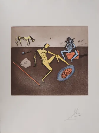 彫版 Dali - Don Quichotte, le Miroir de la Chevalerie