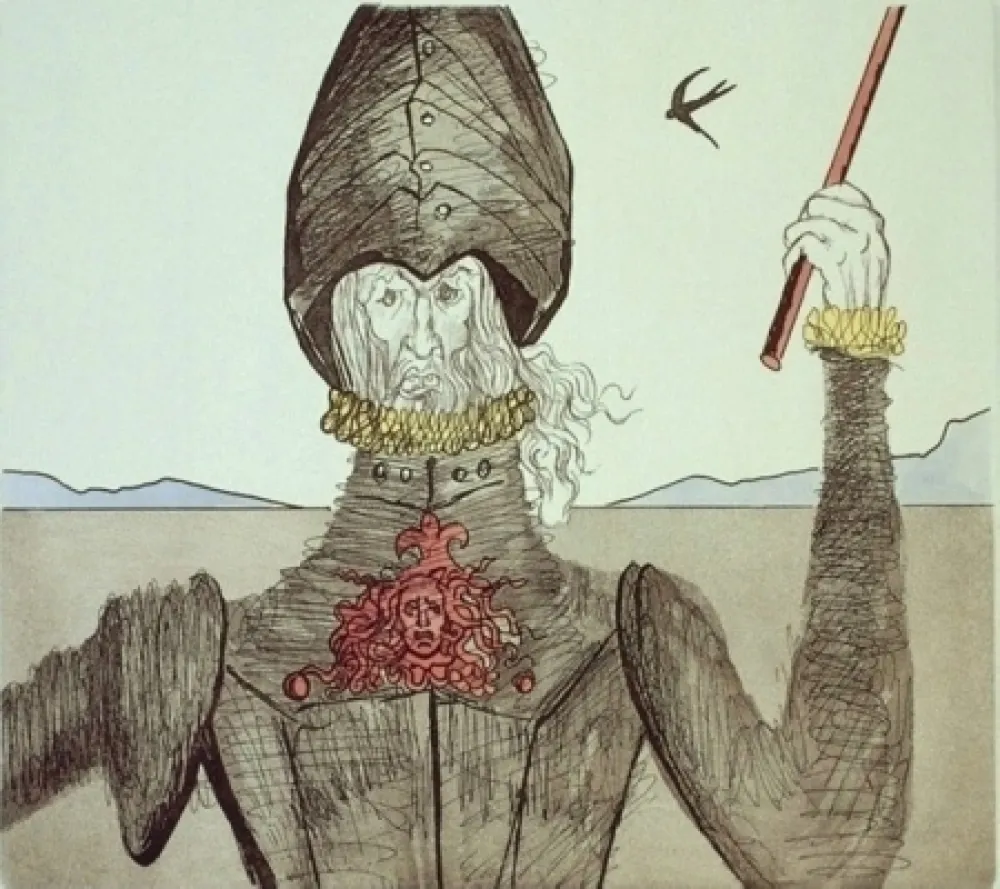 エッチングと　アクチアント Dali - Don Quijote