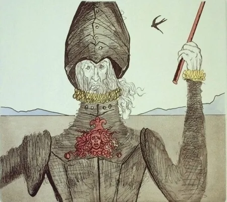エッチングと　アクチアント Dali - Don Quijote
