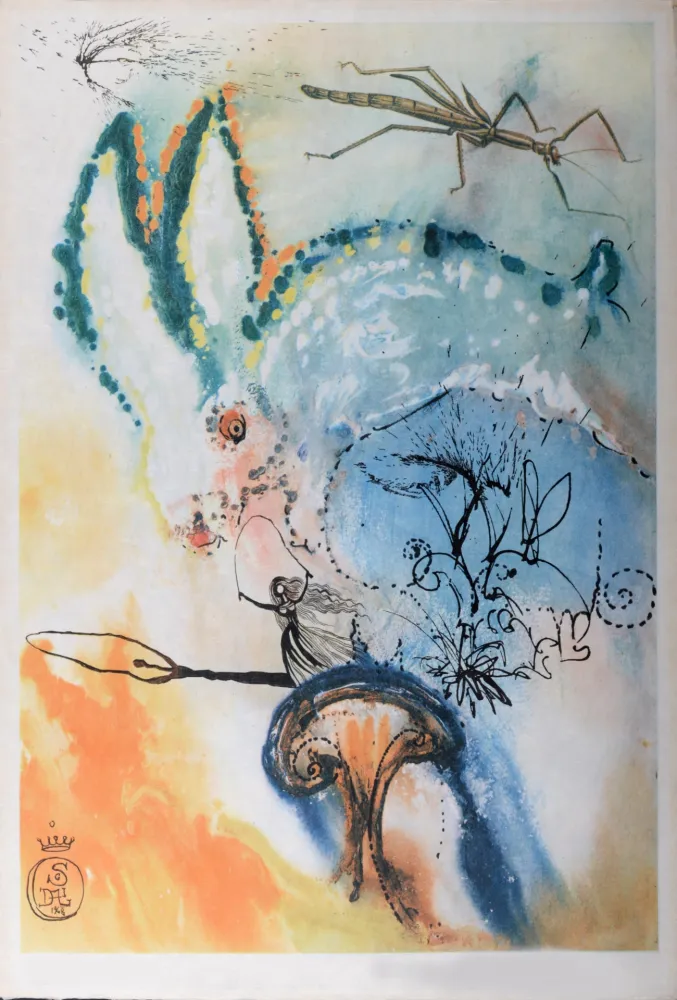 輪転グラビア印刷 Dali - Down the Rabbit Hole, 1969
