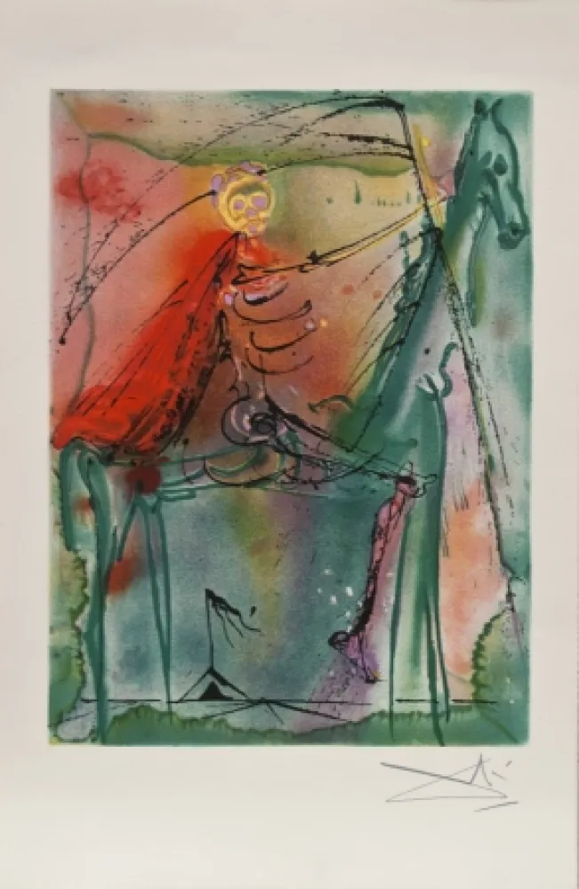 リトグラフ Dali - El caballo de la muerte