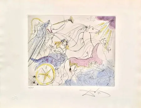 彫版 Dali - Euterpe (Le char de Bacchus) from Les Muses