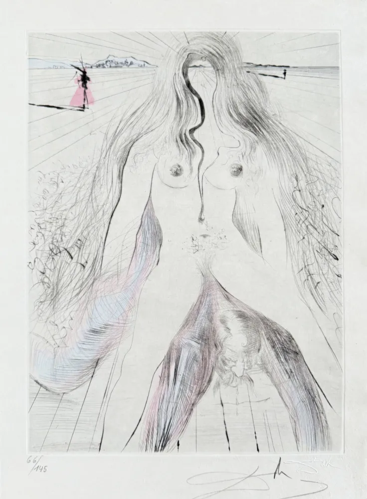 彫版 Dali - Femme à cheval