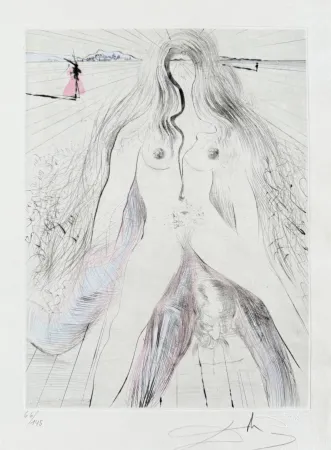 彫版 Dali - Femme à cheval