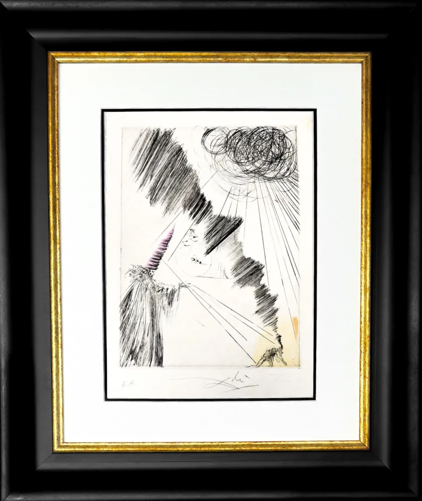 彫版 Dali - Femme au clown (Woman with Clown)