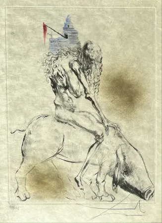 多数の Dali - Femme au cochon ( Woman with Pig )