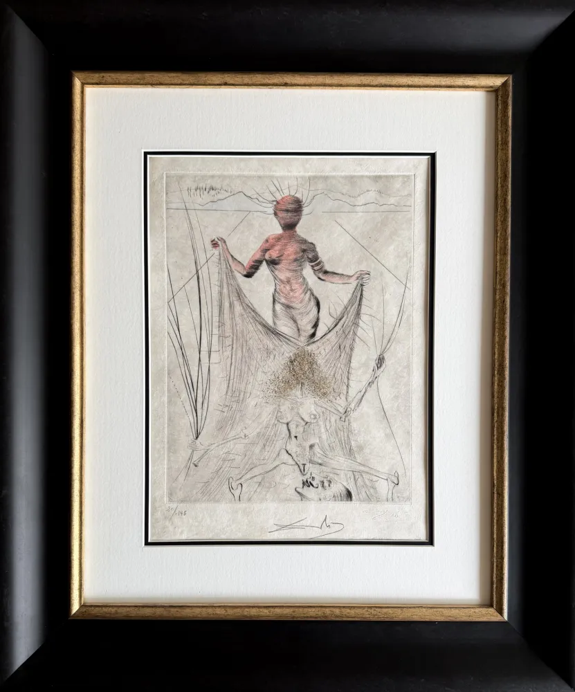 彫版 Dali - Femme tenant le voile