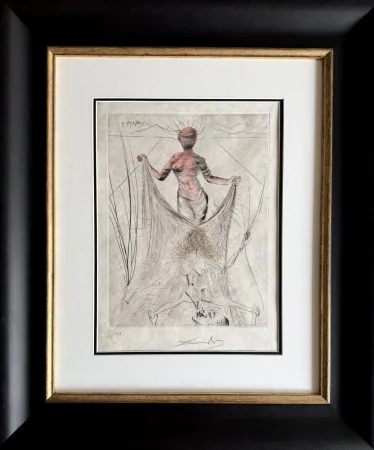 彫版 Dali - Femme tenant le voile