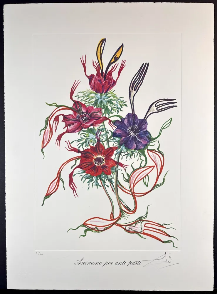 彫版 Dali - Florals Anemone per Anti-Pasti