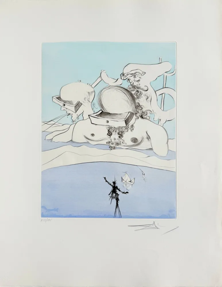 エッチング Dali - Flung Out Like a Fag-end by the Big-Wigs