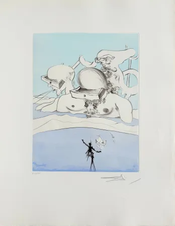 エッチング Dali - Flung Out Like a Fag-end by the Big-Wigs