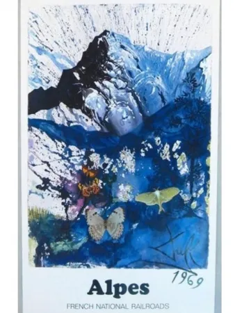 掲示 Dali - FRENCH RAILWAYS LES ALPES