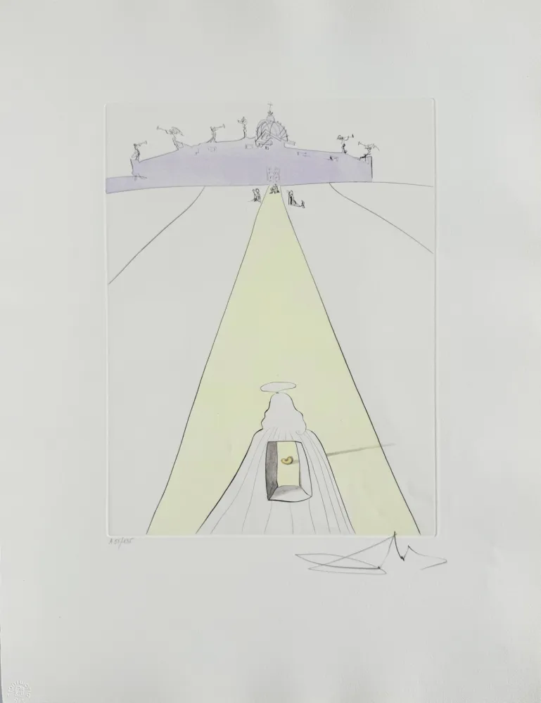 エッチング Dali - God, Time, Space, and the Pope