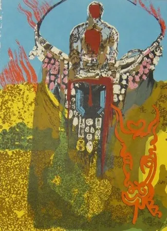 リトグラフ Dali - Golden Calf