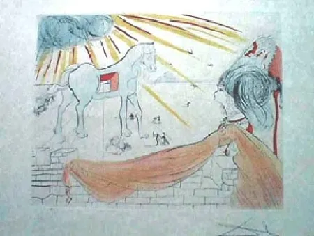 彫版 Dali - Helen and the Trojan Horse