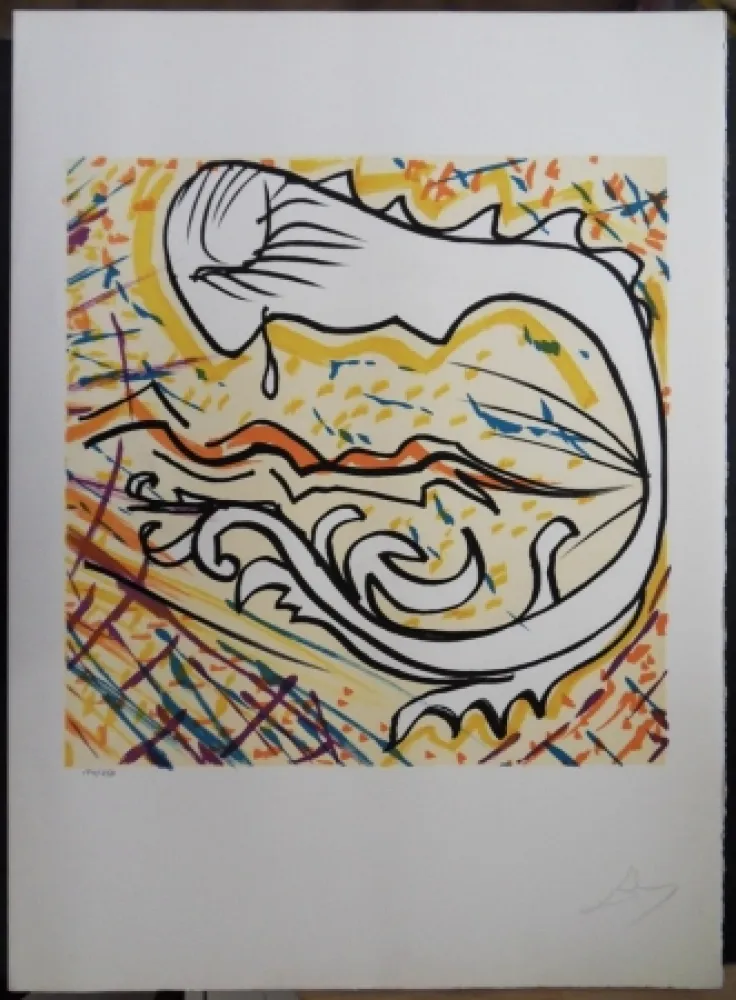 リトグラフ Dali - Il sonno del Fede