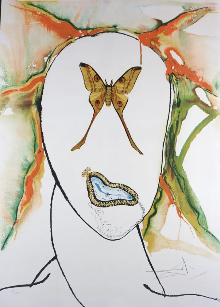 リトグラフ Dali - Kabuki Dancer