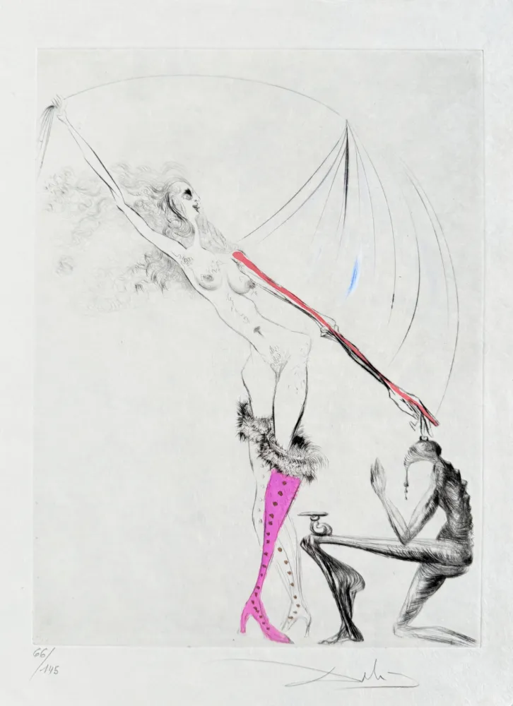 エッチング Dali - La Botte violette