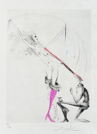 エッチング Dali - La Botte violette