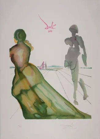 リトグラフ Dali - La déesse de Cythère..., from Ovide L'art D'aimer - Hand-signed - Large size