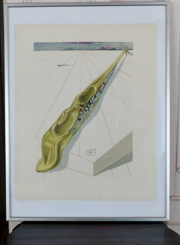 木版 Dali - LA DIVINE COMEDIE - Blasphémateurs