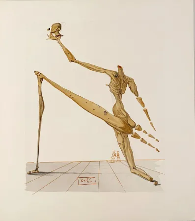 木版 Dali - La Divine Comédie - Enfer 28 - Bertrand de Born