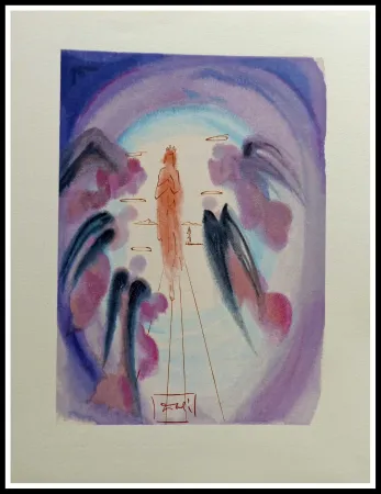 木版 Dali - LA DIVINE COMEDIE - La joie des Bienheureux