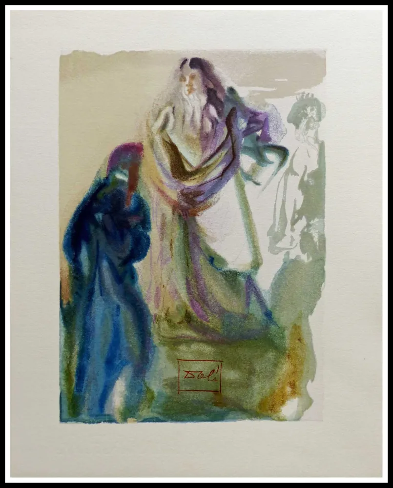 木版 Dali - LA DIVINE COMEDIE - La marche vers Dieu