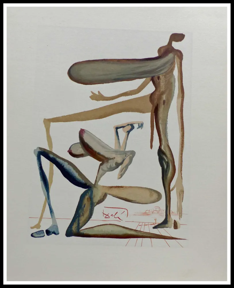 木版 Dali - LA DIVINE COMEDIE - La prodigalité