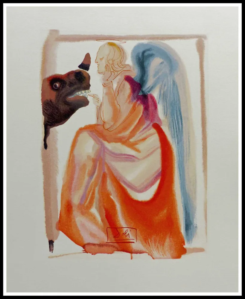 木版 Dali - LA DIVINE COMEDIE - Le ciel de Mercure