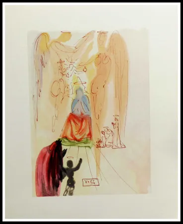 木版 Dali - LA DIVINE COMEDIE - Le triomphe du Christ