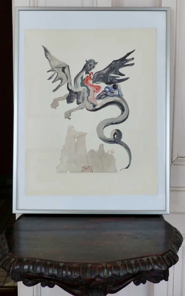 木版 Dali - LA DIVINE COMEDIE - Les usuriers