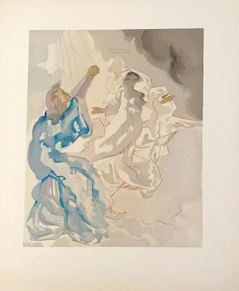 木版 Dali - La Divine Comédie - Paradis 05 - Nouvel aspect de Béatrice