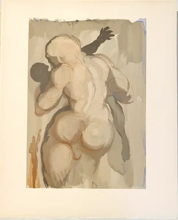 木版 Dali - La Divine Comédie - Purgatoire 06 - Les morts par violence