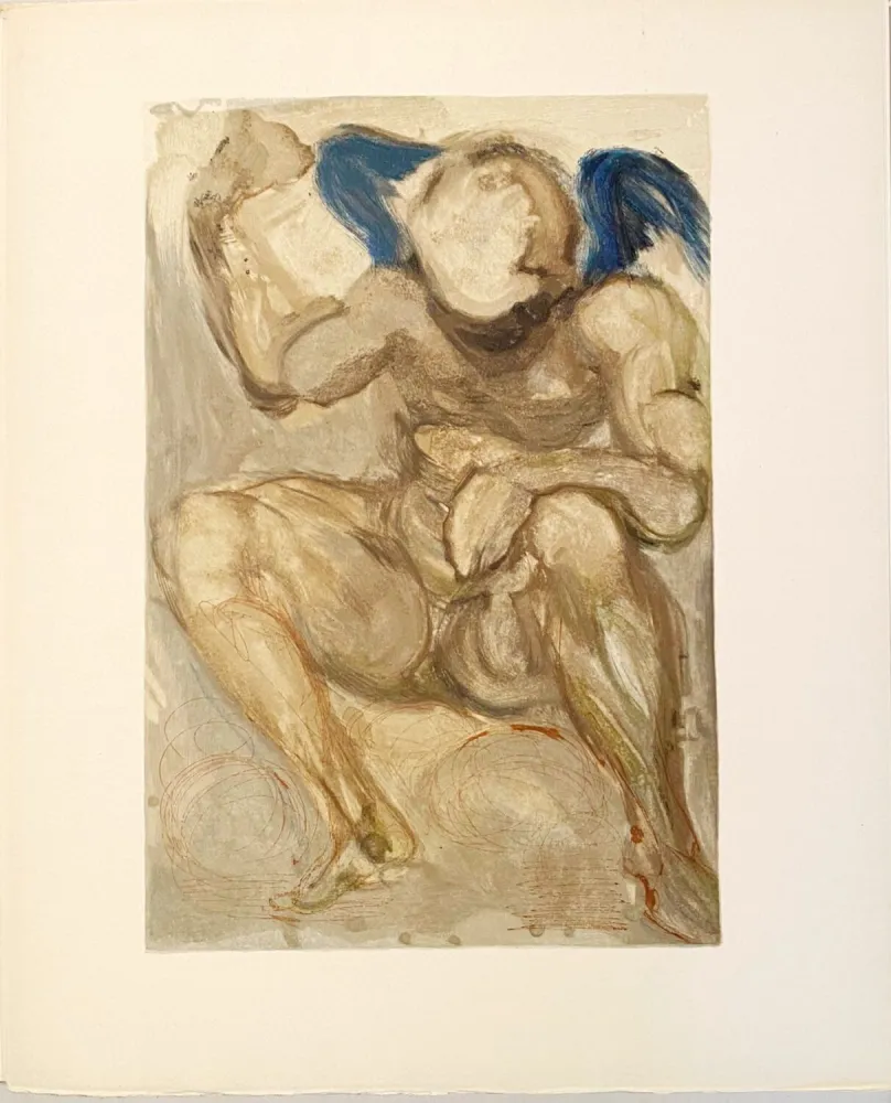 木版 Dali - La Divine Comédie - Purgatoire 15 - L'Envie