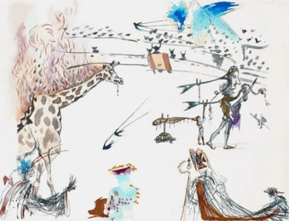 彫版 Dali - La Girafe en Feu (The Burning Giraffe)