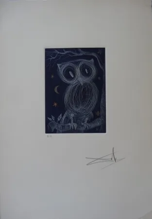 エッチング Dali - La petite chouette