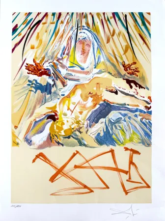 リトグラフ Dali - La Pietà nera (The Black Madonna)