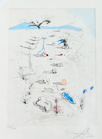 彫版 Dali - La Plage de Sète