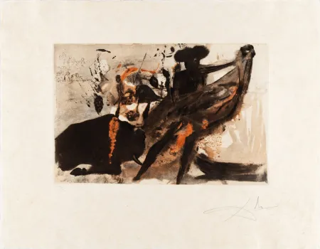 輪転グラビア印刷 Dali - La Tauromachie Individuelle (Bullfight)