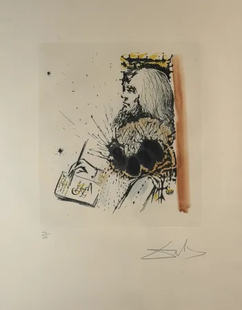 彫版 Dali - La Vida es Sueno Portrait de Calderon