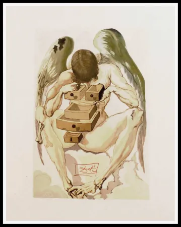 木版 Dali - L'ANGE DECHU