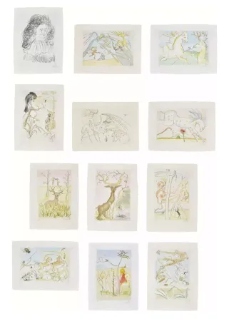 ステンシル Dali - Le Bestiaire de La Fontaine