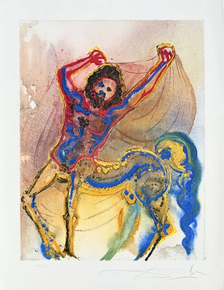 リトグラフ Dali - Le centaur de Crête