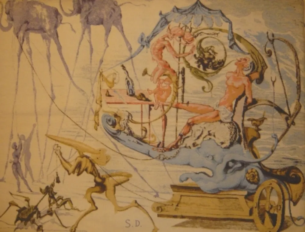 多数の Dali - Le char de Bacchus