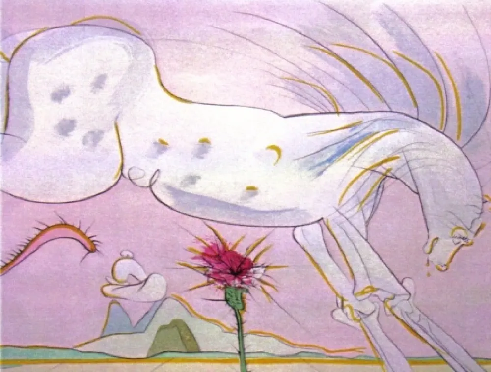 彫版 Dali - Le Cheval et le Loup (The Horse and the Wolf) 