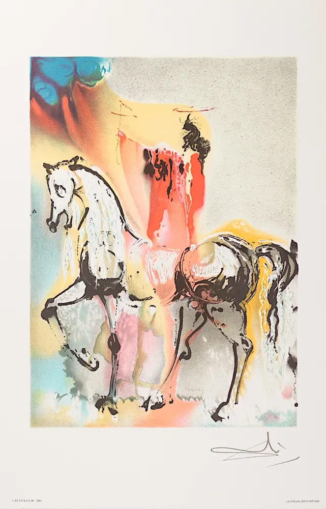 リトグラフ Dali - Le Chevalier Chrétien (The Christian Knight)