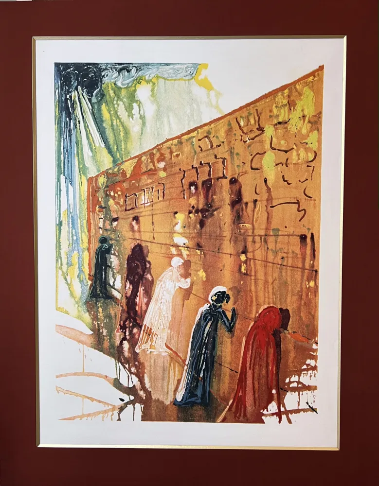 リトグラフ Dali - LE MUR DES LAMENTATIONS  (The Wailing Wall). Lithographie originale (1975)